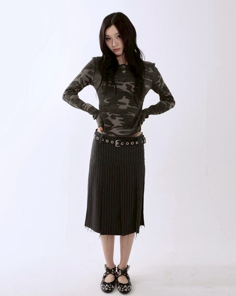 【runningHIGH】CAMOUFLAGE L/S TEE