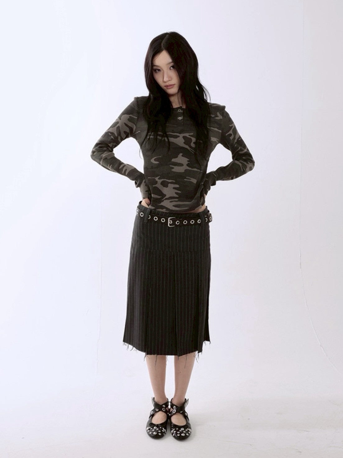 【runningHIGH】CAMOUFLAGE L/S TEE