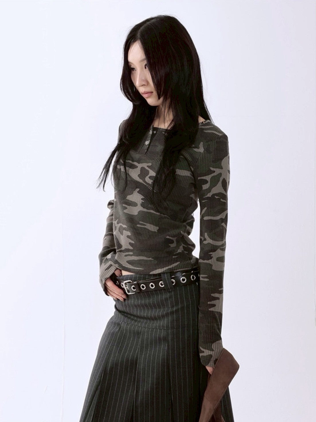 【runningHIGH】CAMOUFLAGE L/S TEE