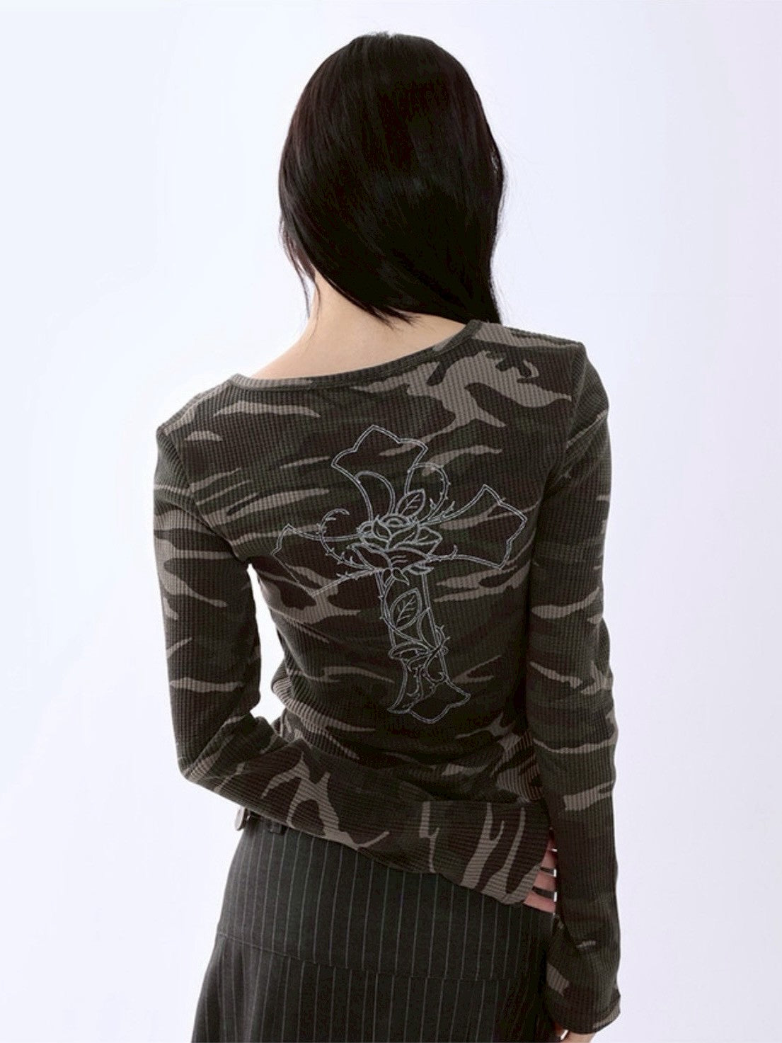 【runningHIGH】CAMOUFLAGE L/S TEE