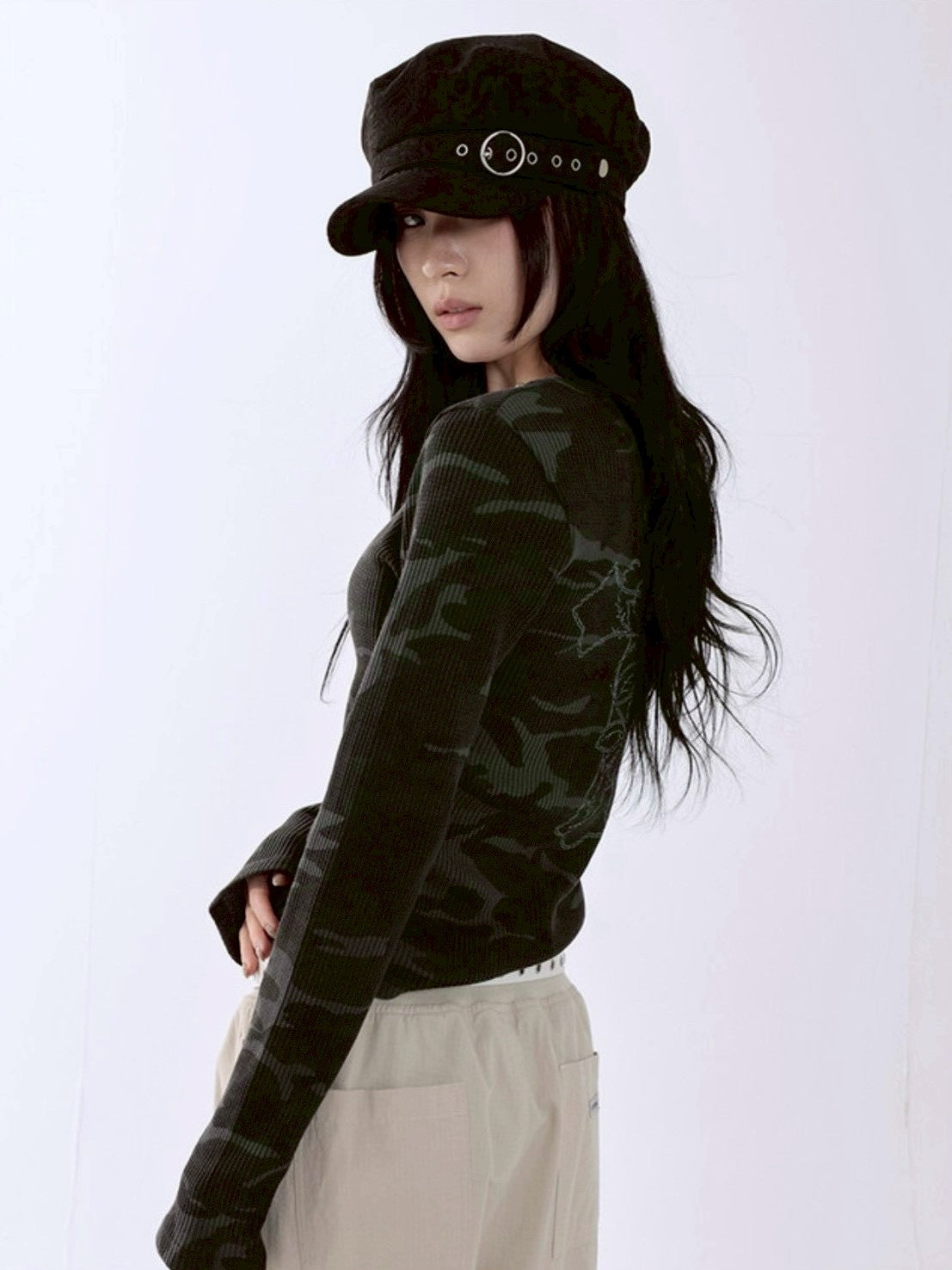 【runningHIGH】CAMOUFLAGE L/S TEE