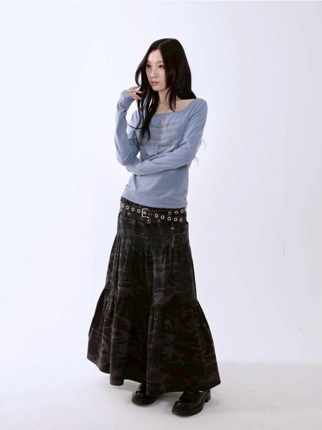 【runningHIGH】RIPSTOP FLARE SKIRT