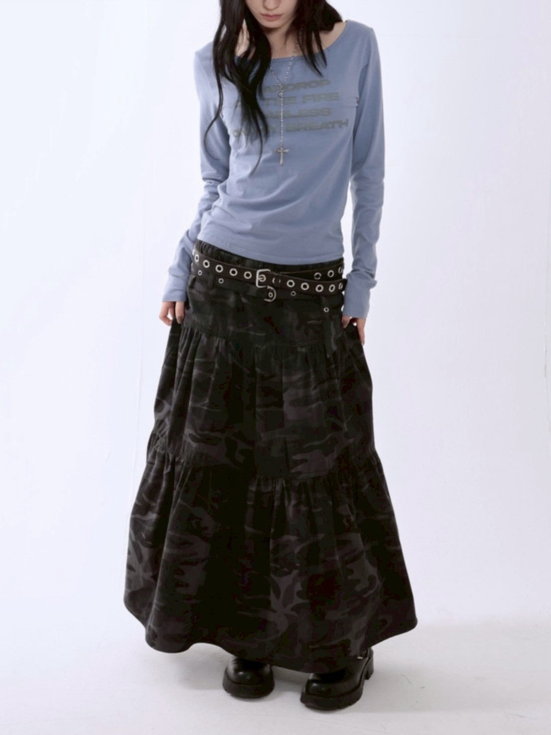 【runningHIGH】RIPSTOP FLARE SKIRT