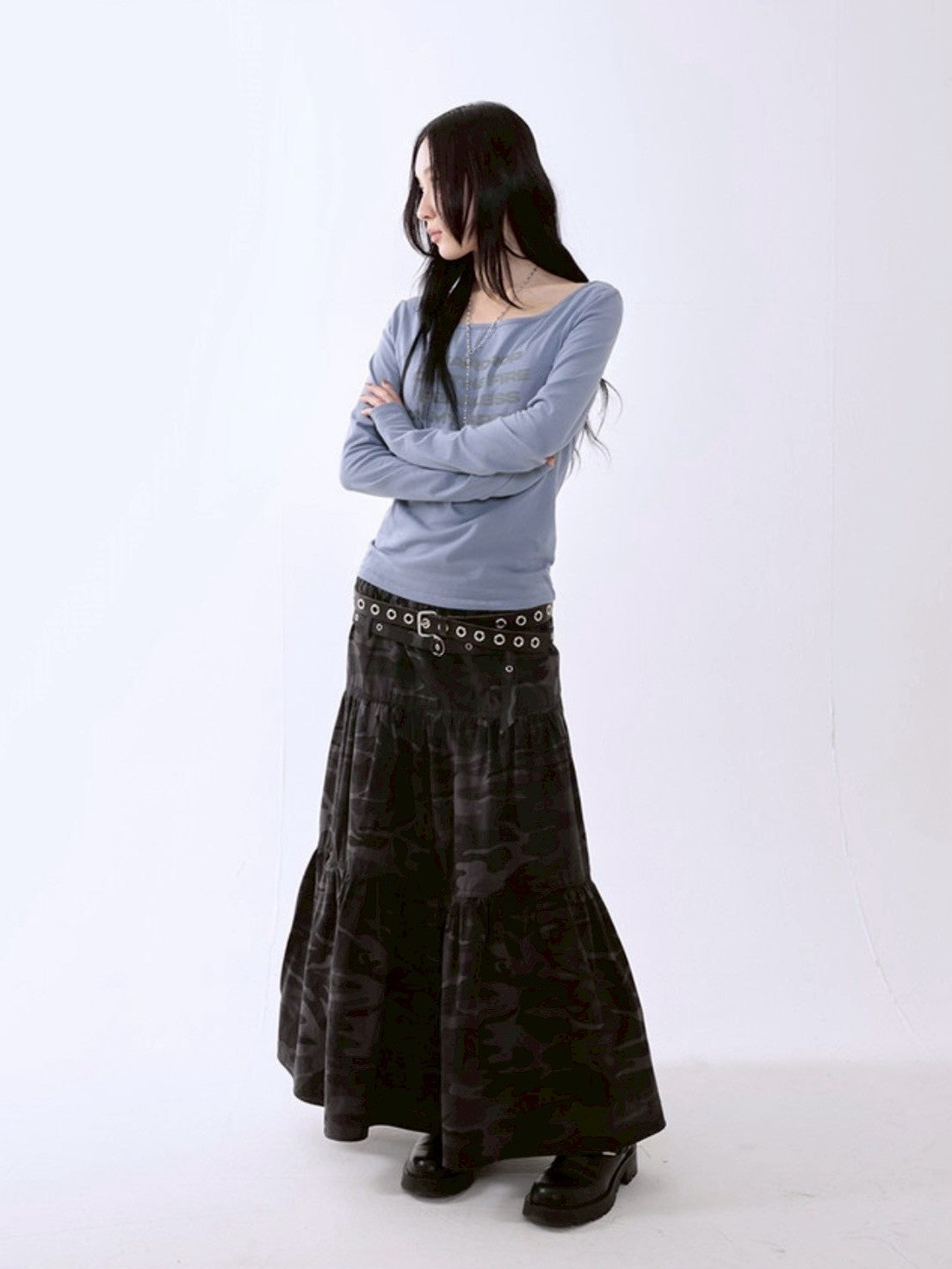 【runningHIGH】RIPSTOP FLARE SKIRT