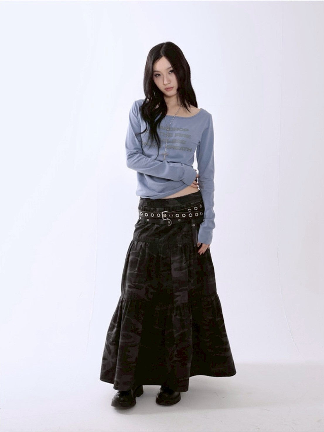 【runningHIGH】RIPSTOP FLARE SKIRT