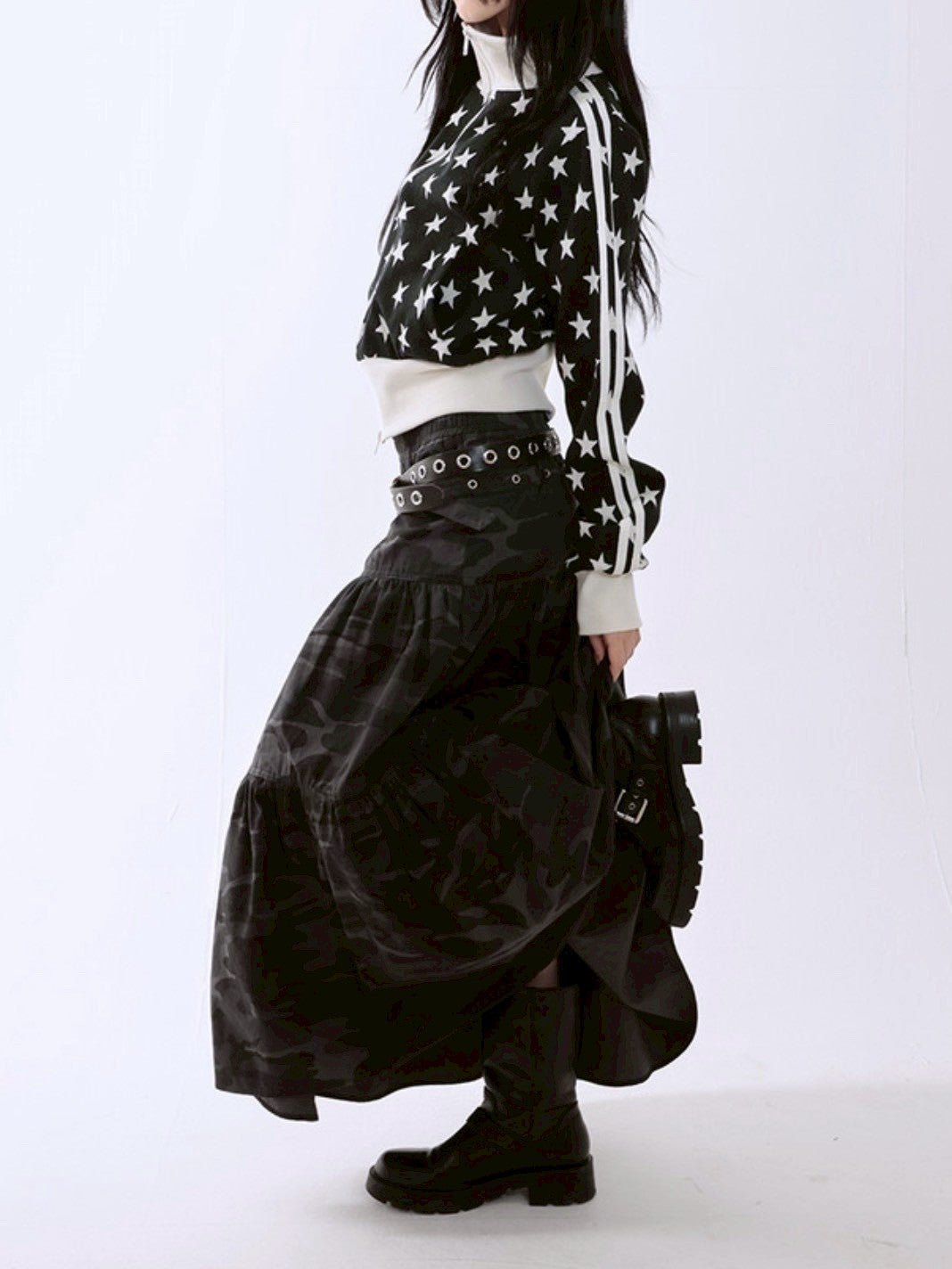 【runningHIGH】RIPSTOP FLARE SKIRT