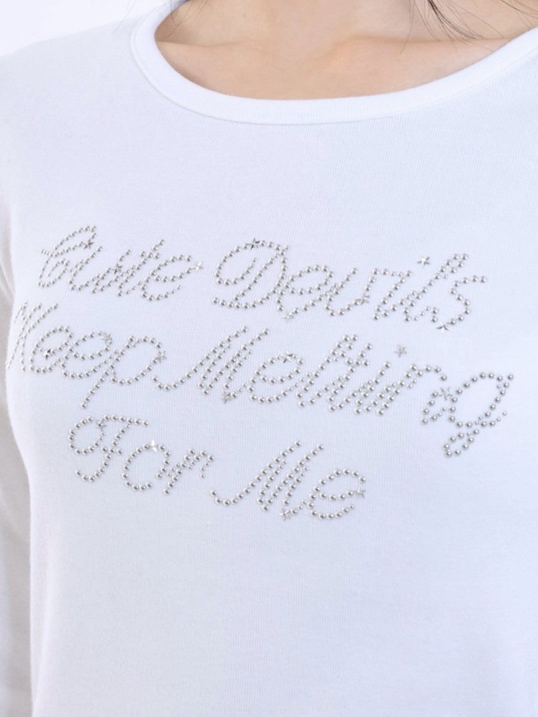 【runningHIGH】HOTFIX LETTERING L/S TEE