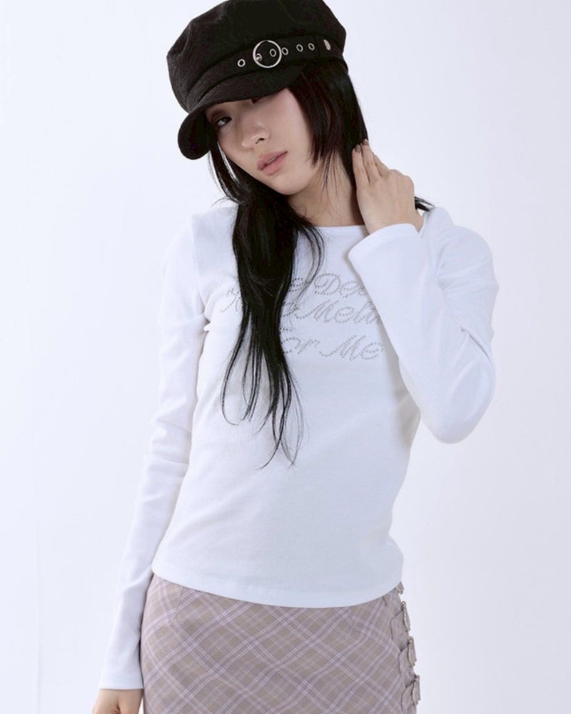 【runningHIGH】HOTFIX LETTERING L/S TEE
