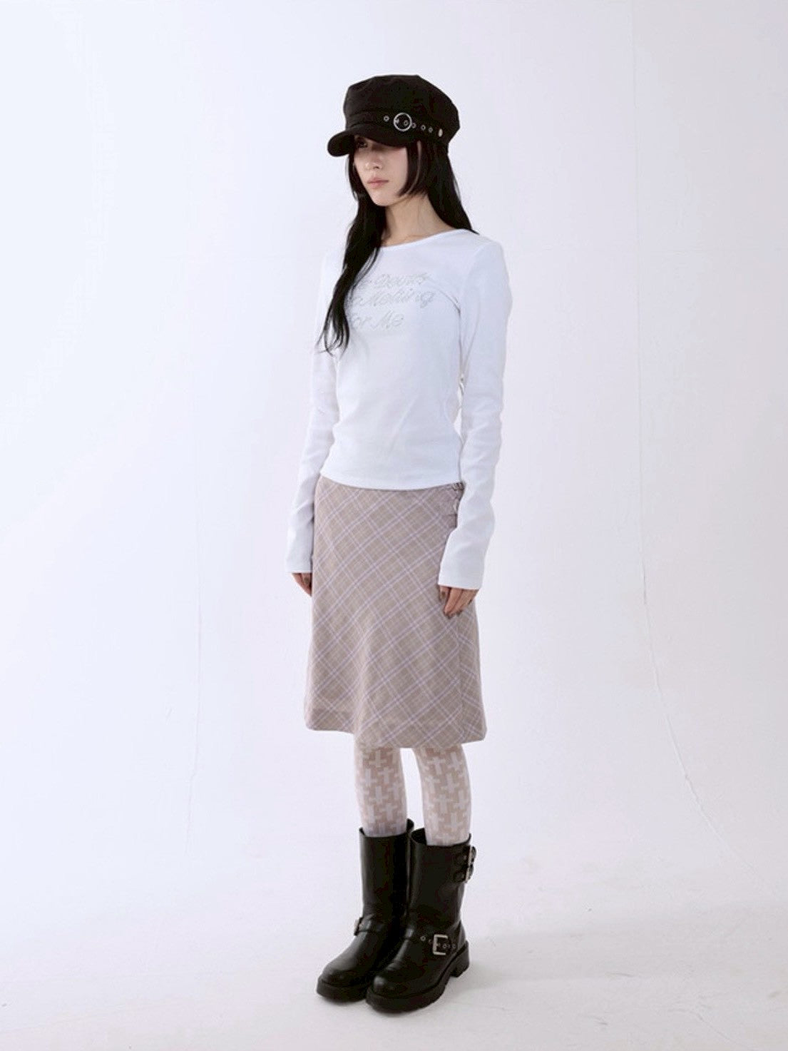 【runningHIGH】HOTFIX LETTERING L/S TEE