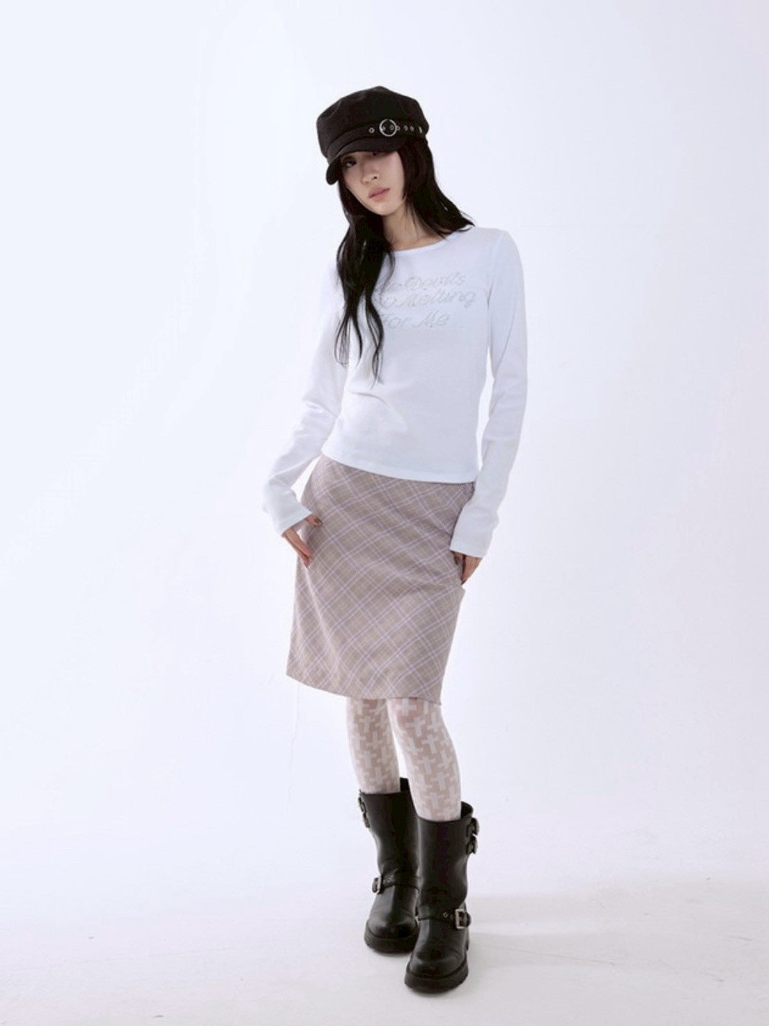 【runningHIGH】HOTFIX LETTERING L/S TEE