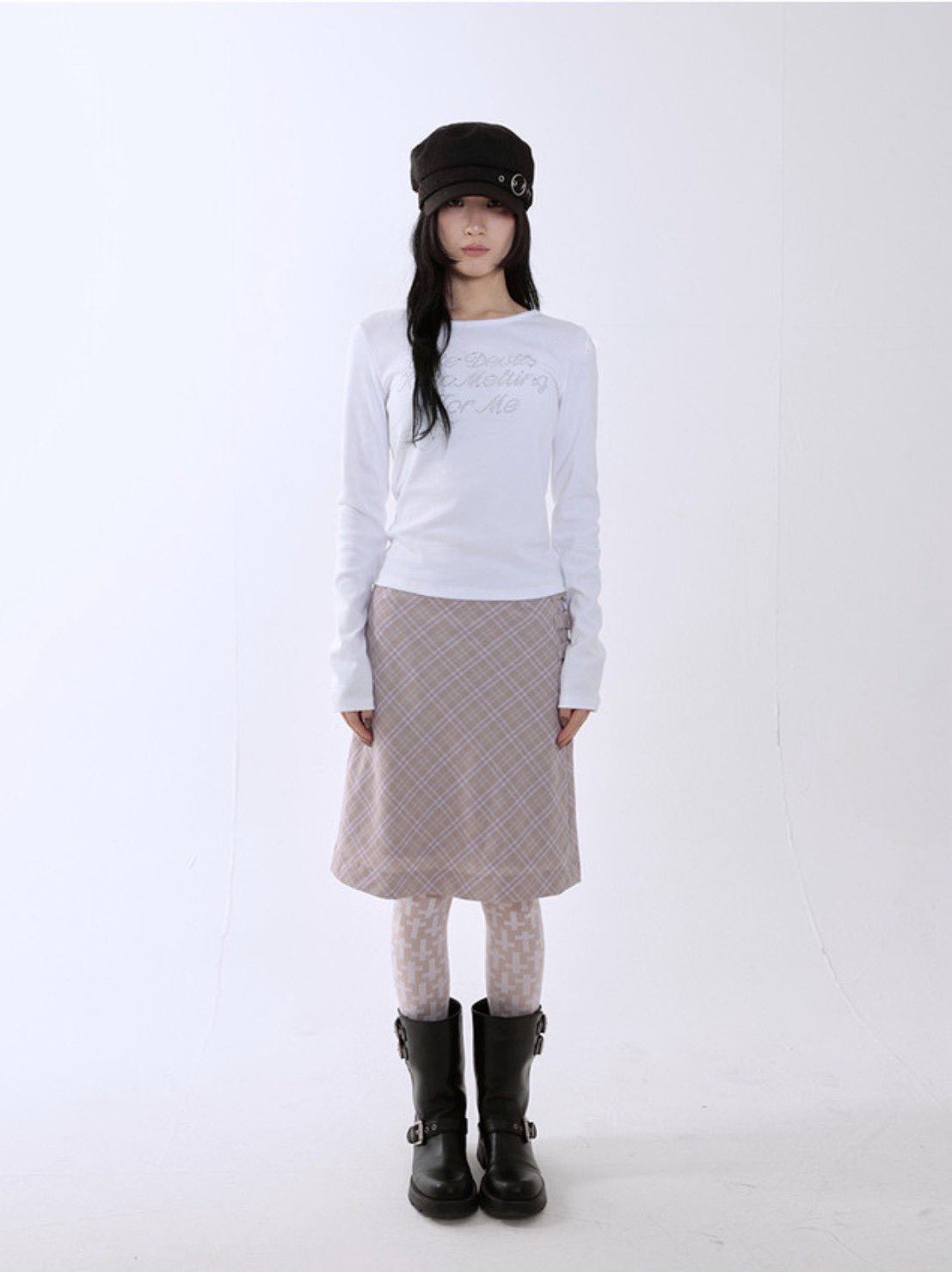 【runningHIGH】HOTFIX LETTERING L/S TEE