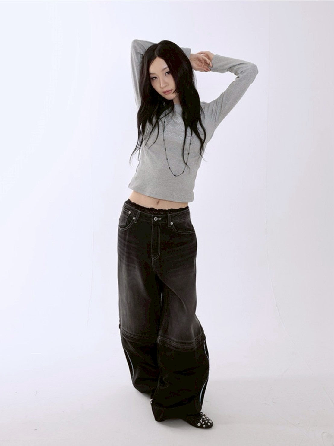 【runningHIGH】HOTFIX LETTERING L/S TEE