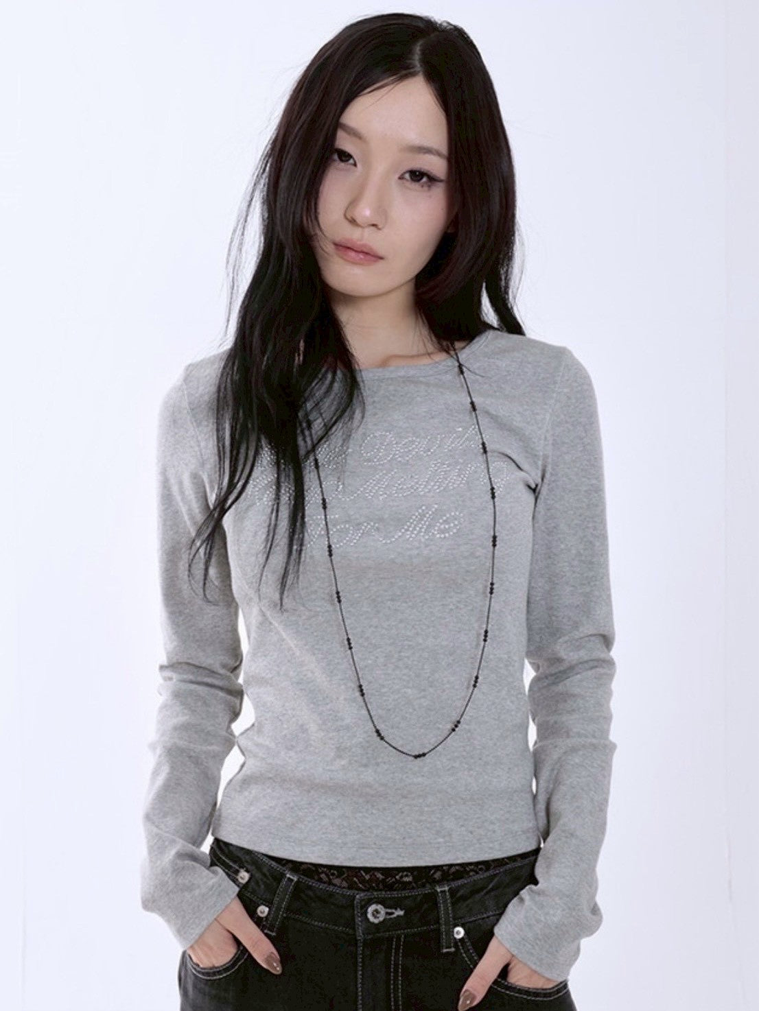 【runningHIGH】HOTFIX LETTERING L/S TEE
