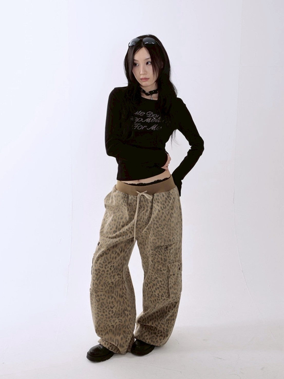 【runningHIGH】HOTFIX LETTERING L/S TEE