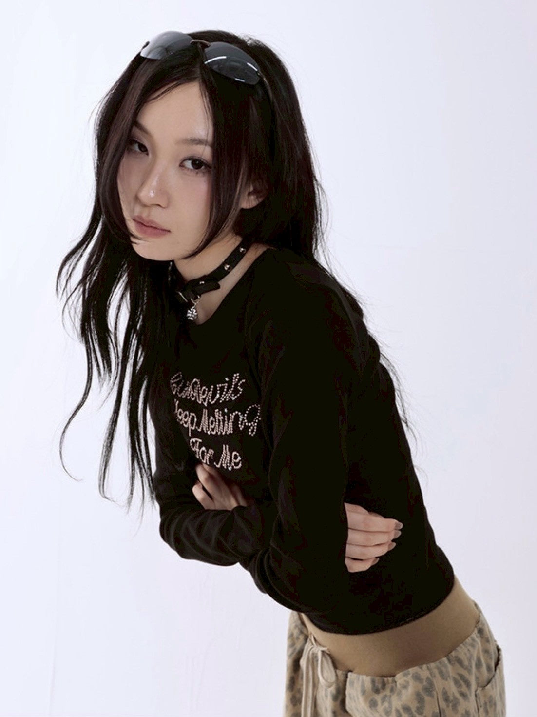 【runningHIGH】HOTFIX LETTERING L/S TEE