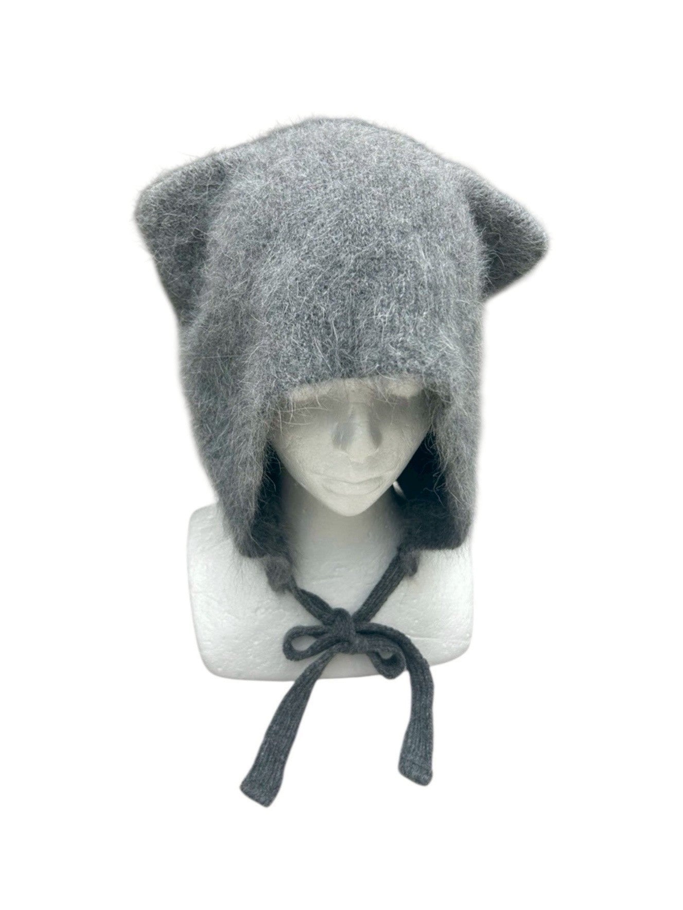 3/1 20:00発売 受注制【nmtc +】anngora cat knit cap / 【エヌエムティーシープラス】アンゴラキャットニットキャップ (3color)