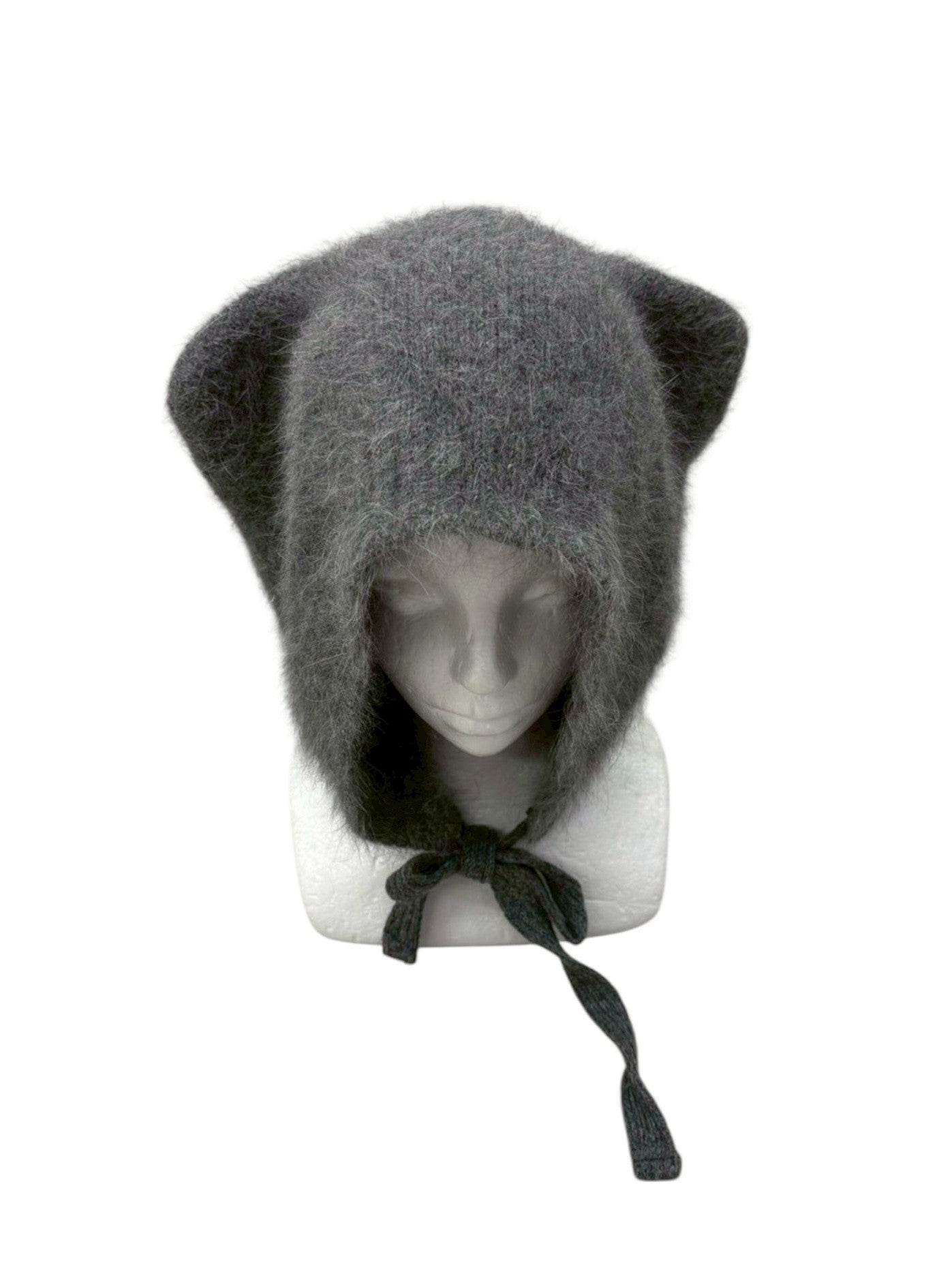 3/1 20:00発売 受注制【nmtc +】anngora cat knit cap / 【エヌエムティーシープラス】アンゴラキャットニットキャップ (3color)