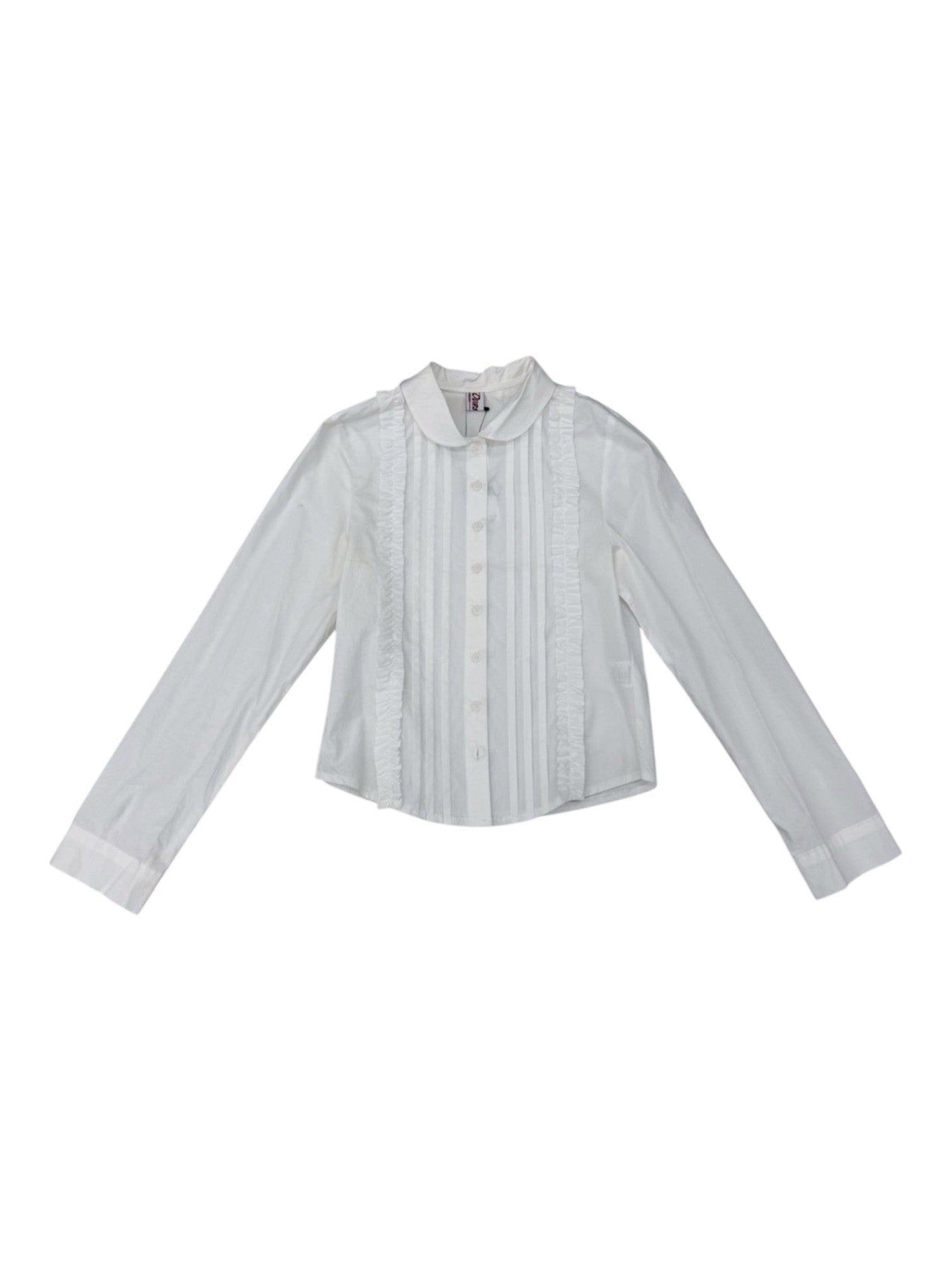 受注制【nmtc +】frill blouse / 【エヌエムティーシープラス】フリルブラウス (2color)