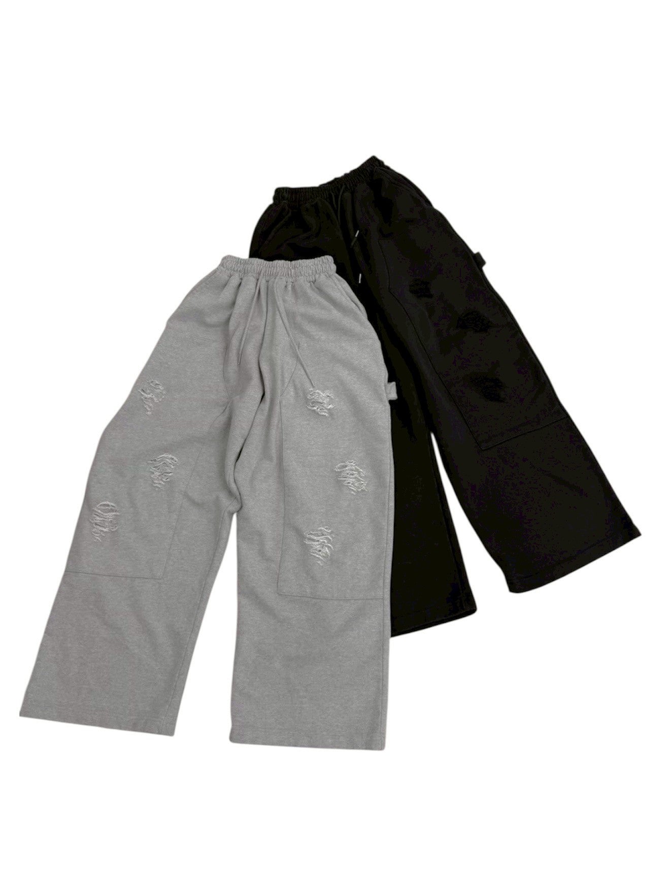 受注制【nmtc +】double knee damage sweat pants (2color)