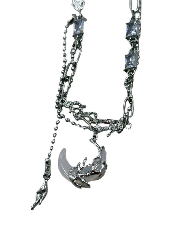 受注制【nmtc+】moon pendant necklace