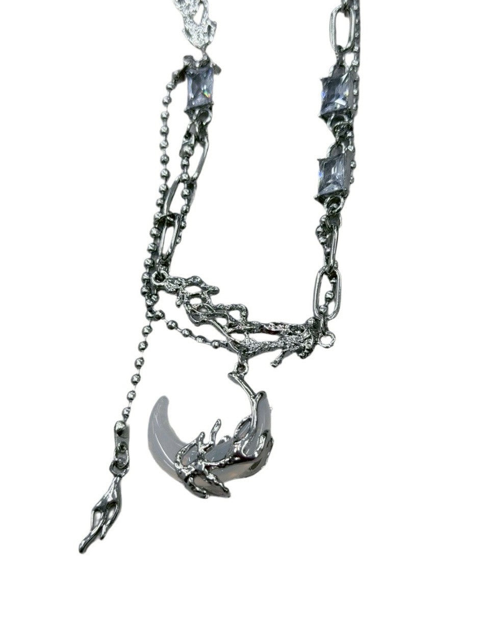 受注制【nmtc+】moon pendant necklace