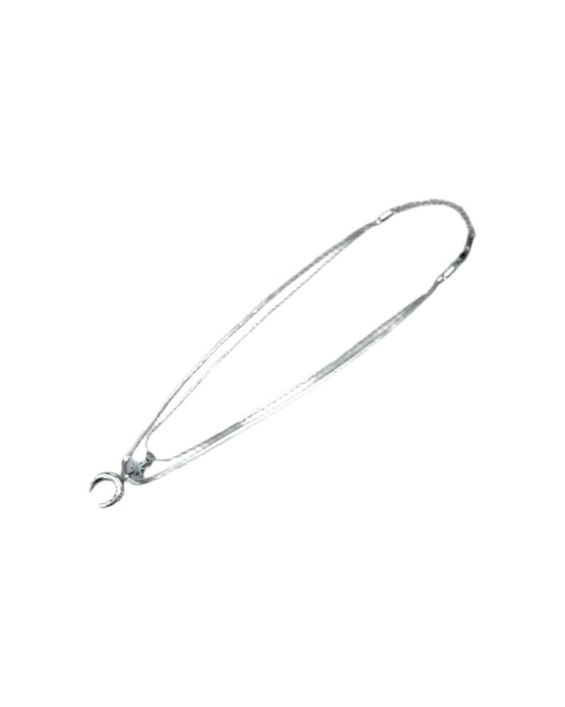 受注制【nmtc+】star and moon titanium necklace