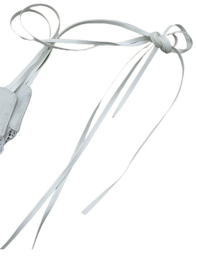 受注制【nmtc+】lace leather belt(2color)