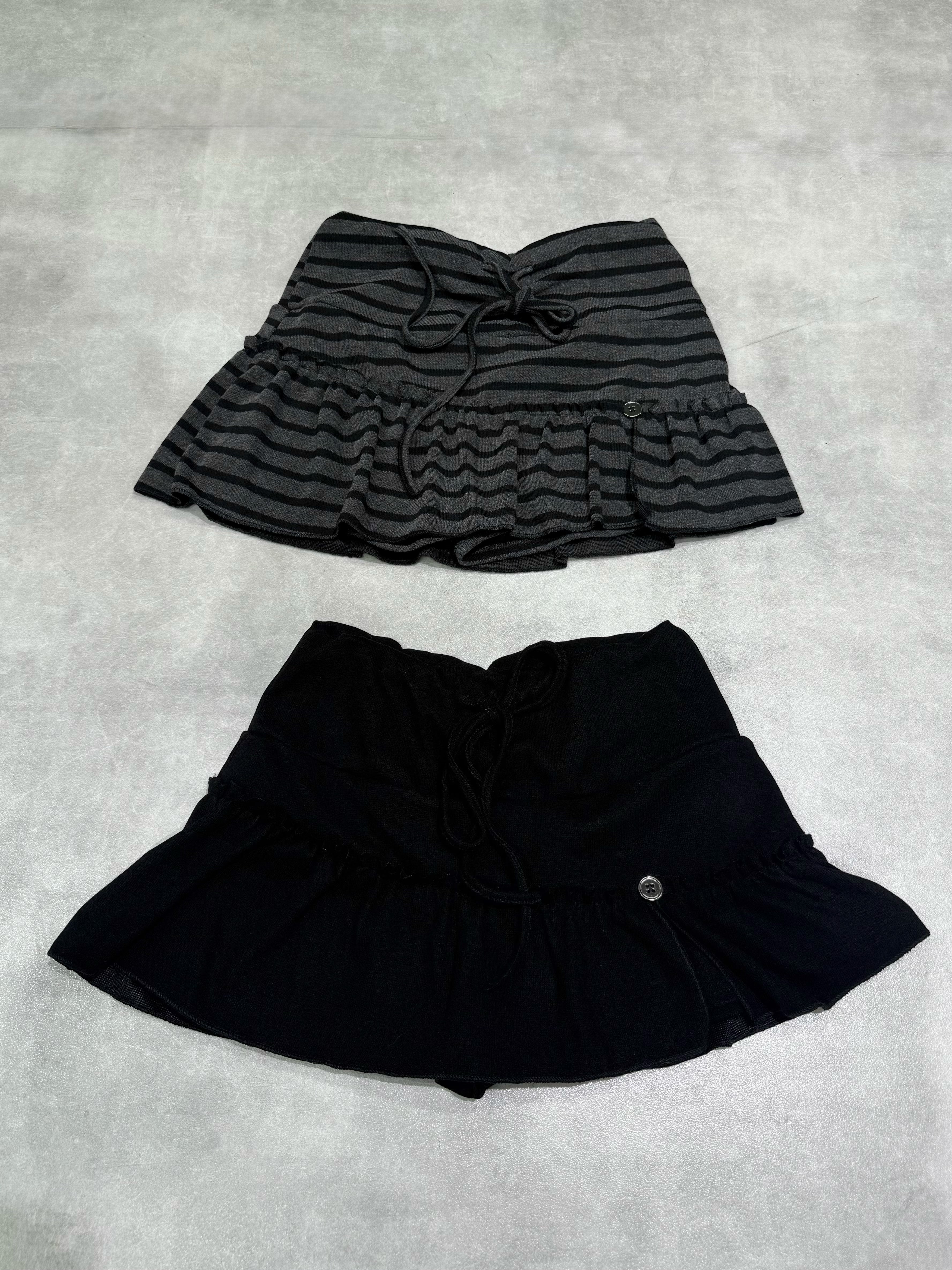 3/12 20:00発売 名古屋店WEB限定 受注制【nmtc +】border culotte skirt / 【エヌエムティーシープラス】ボーダーキュロットスカート (2color)