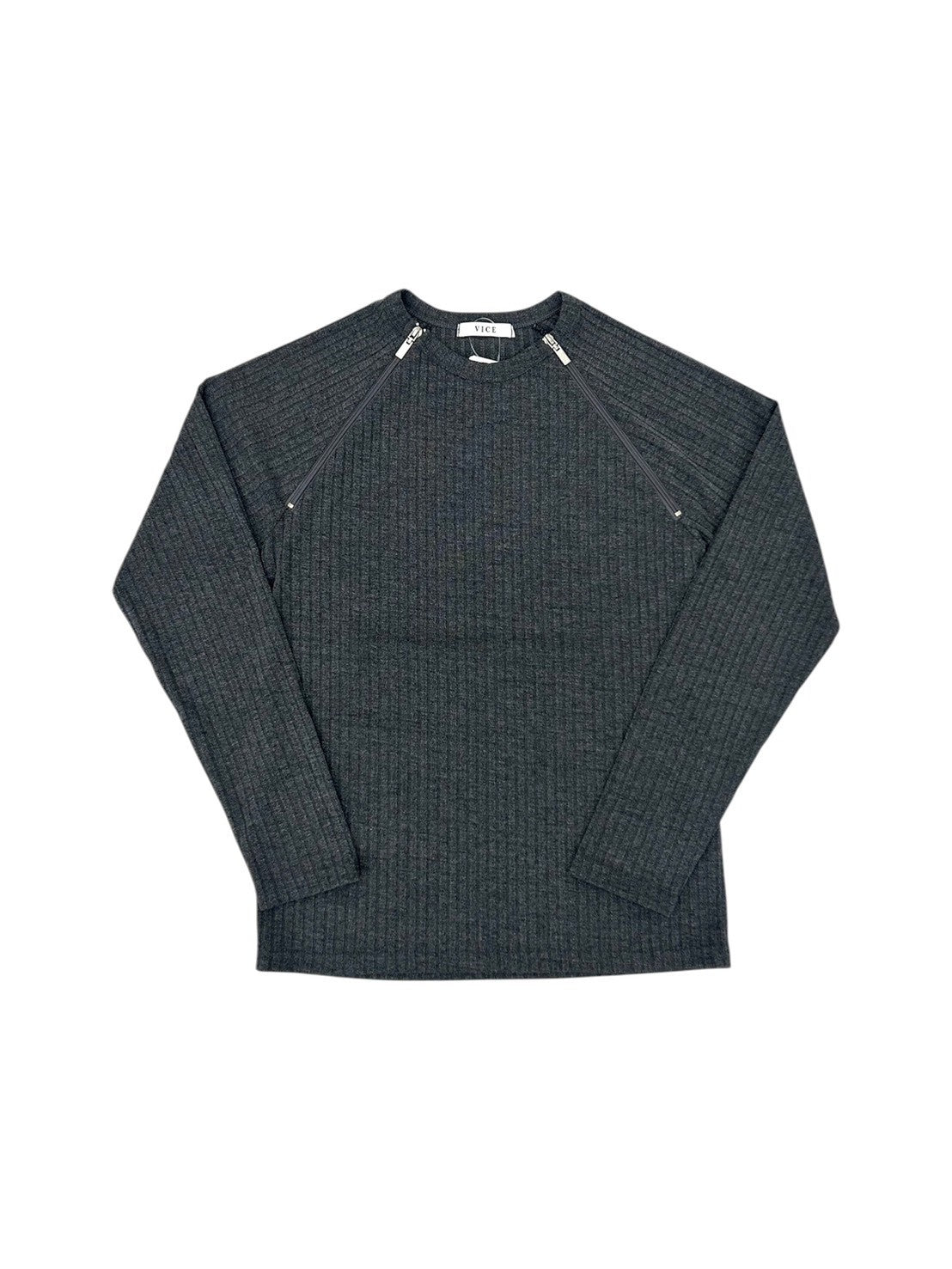 4/25 20:00発売 受注制【nmtc+】neck zip long sleeve (2color)