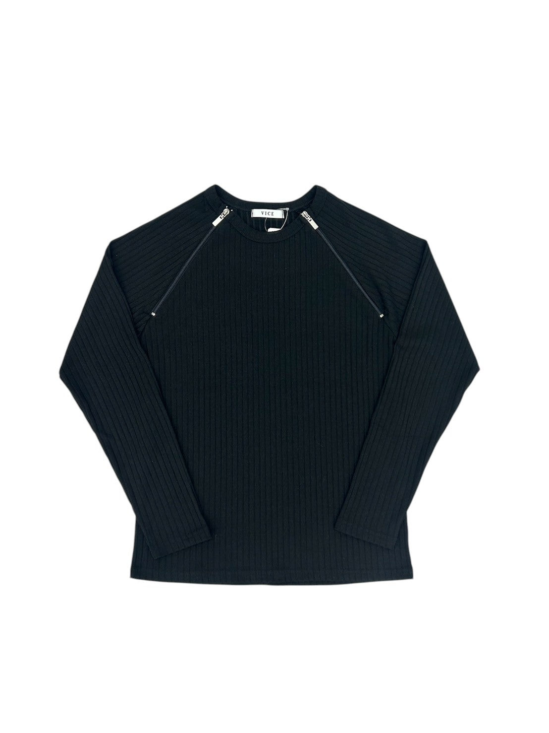 4/25 20:00発売 受注制【nmtc+】neck zip long sleeve (2color)