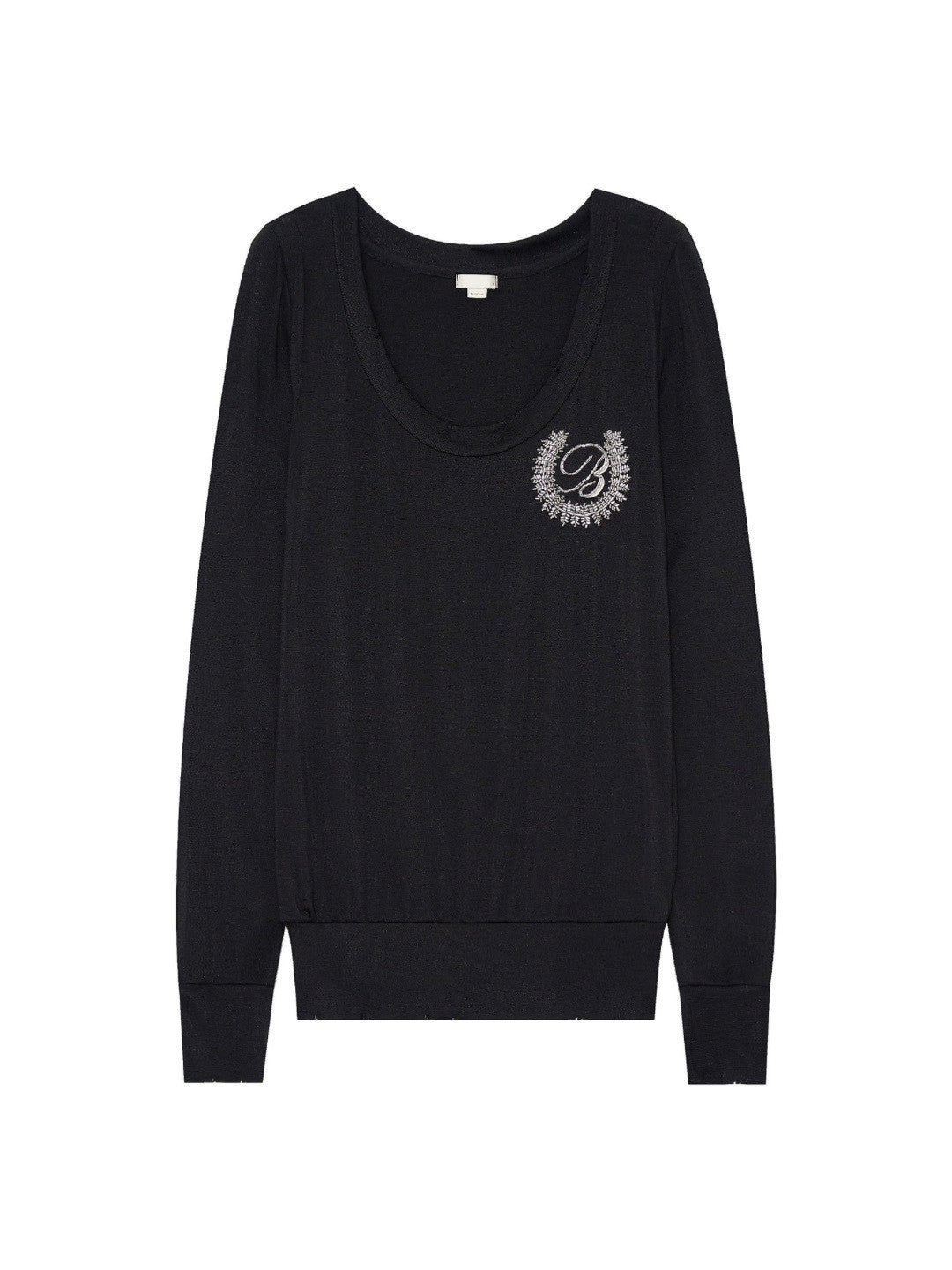 【bonnae】Beaded plunge neck top