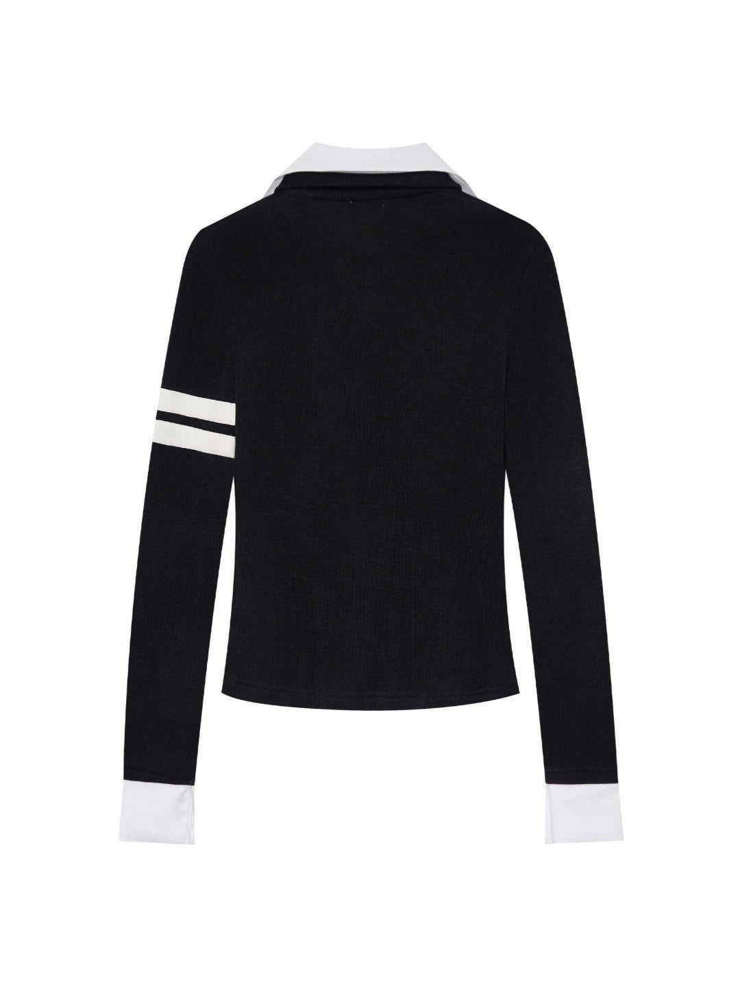 【bonnae】Beaded double collar top