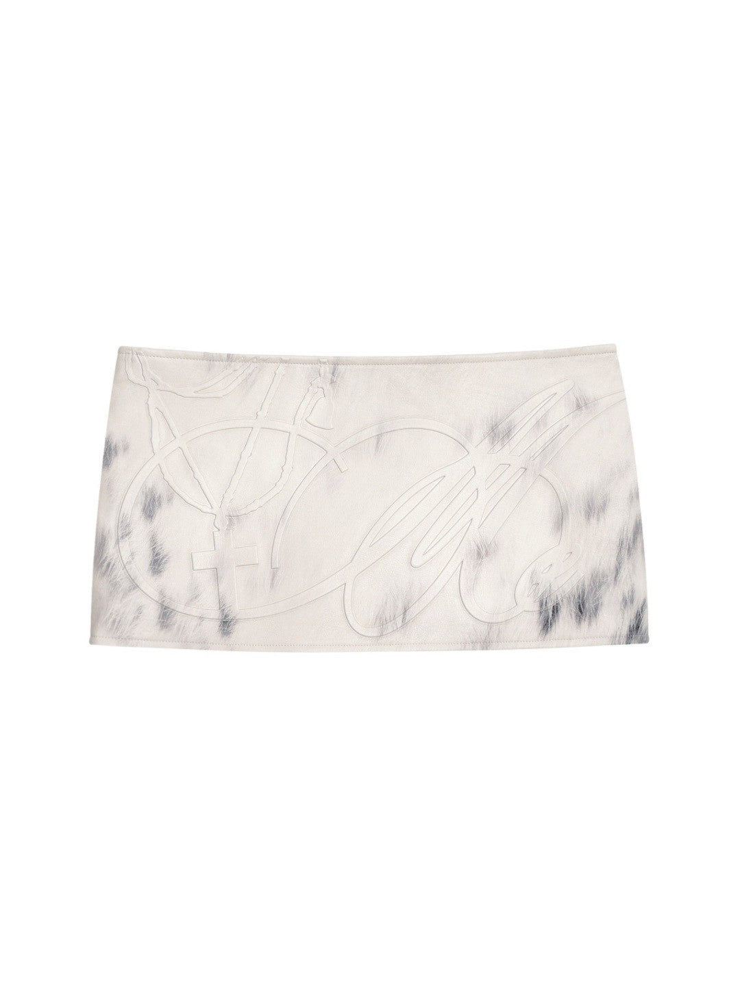 【bonnae】Embossed micro pleated skirt