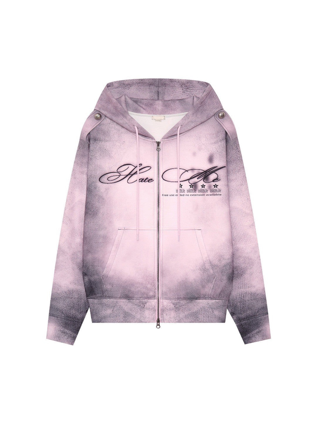 【bonnae】Dusty pink zip-up hoodie