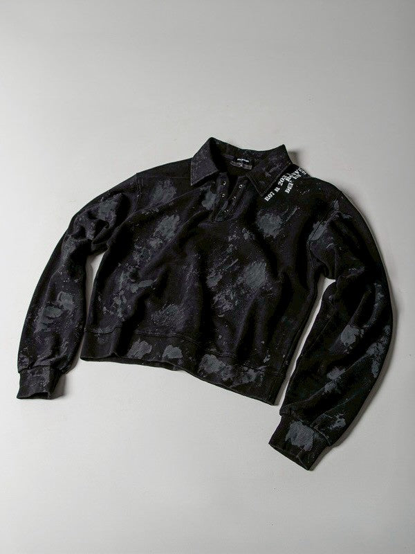 【roaringrad】Dirty Polo Sweatshirt