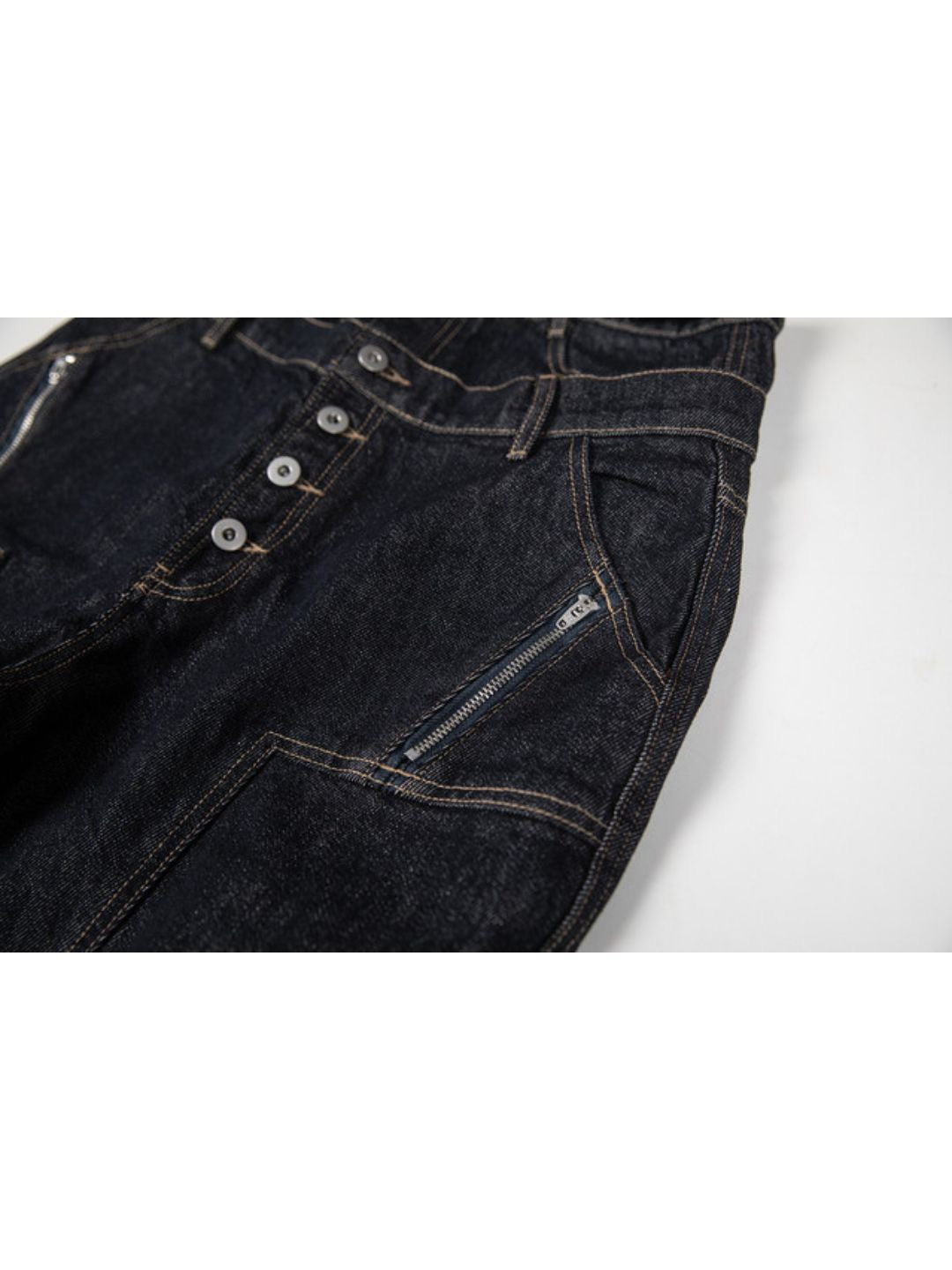 【roaringrad】Double Obi Zip Denim Pants