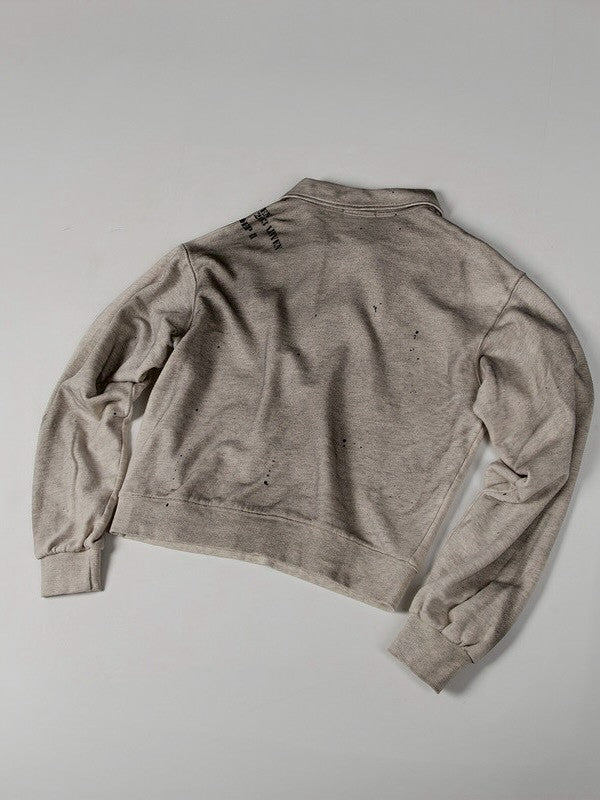 【roaringrad】Dirty Polo Sweatshirt