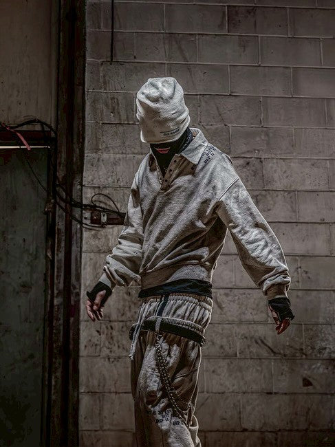 【roaringrad】Dirty Polo Sweatshirt