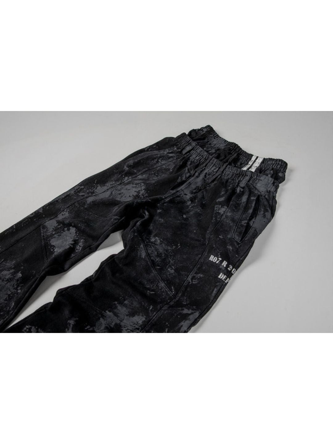 【roaringrad】Dirty Double Waist Sweat Pants