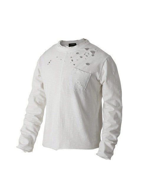 【roaringrad】Slub Distressed Long Sleeve