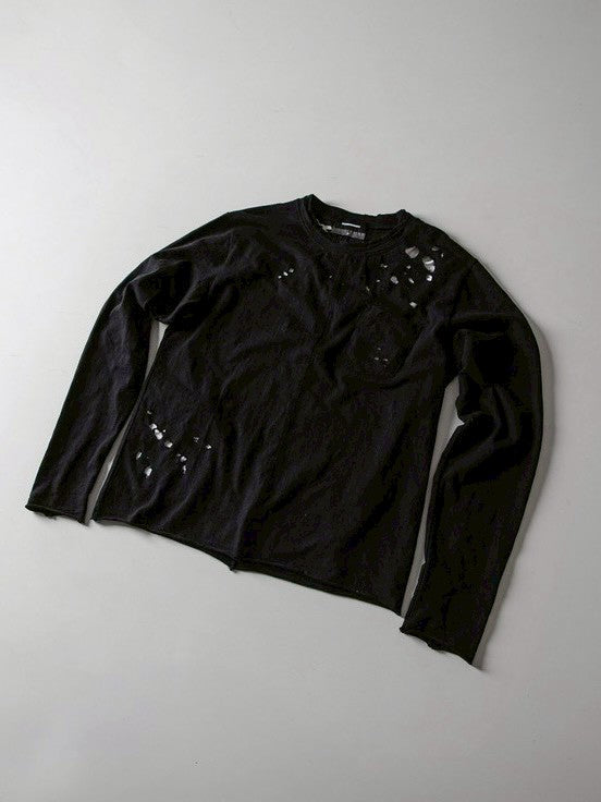 【roaringrad】Slub Distressed Long Sleeve