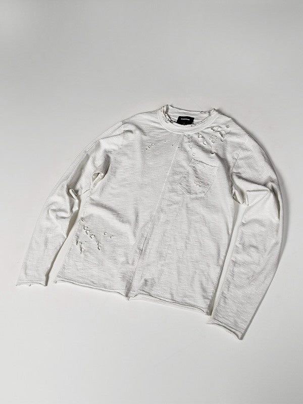 【roaringrad】Slub Distressed Long Sleeve
