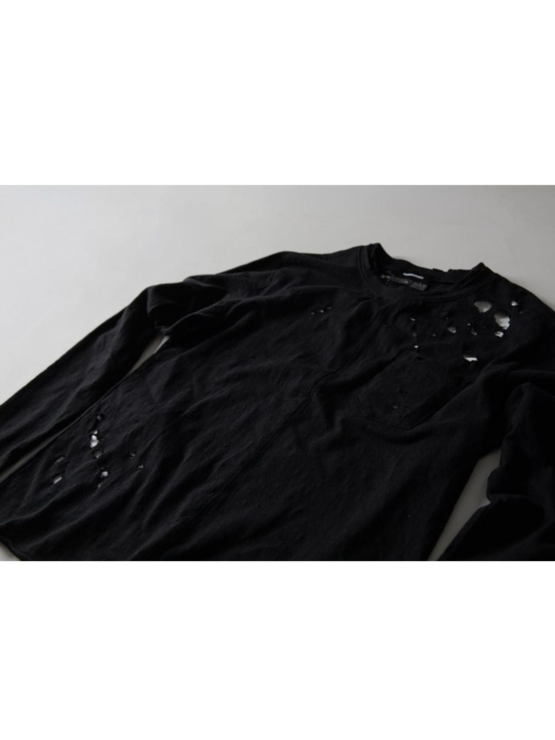 【roaringrad】Slub Distressed Long Sleeve