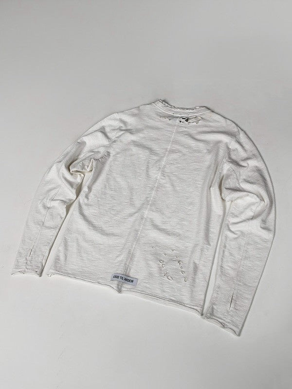 【roaringrad】Slub Distressed Long Sleeve