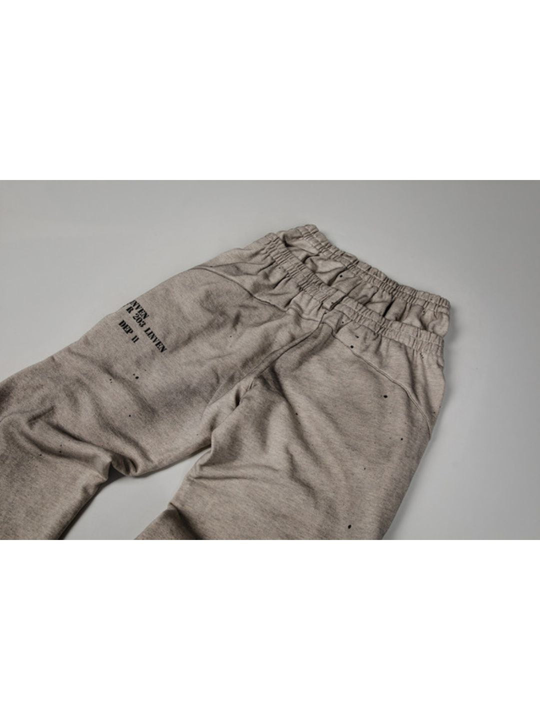 【roaringrad】Dirty Double Waist Sweat Pants