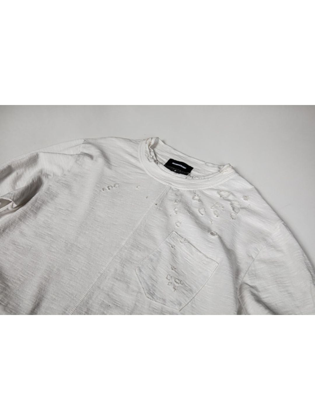 【roaringrad】Slub Distressed Long Sleeve