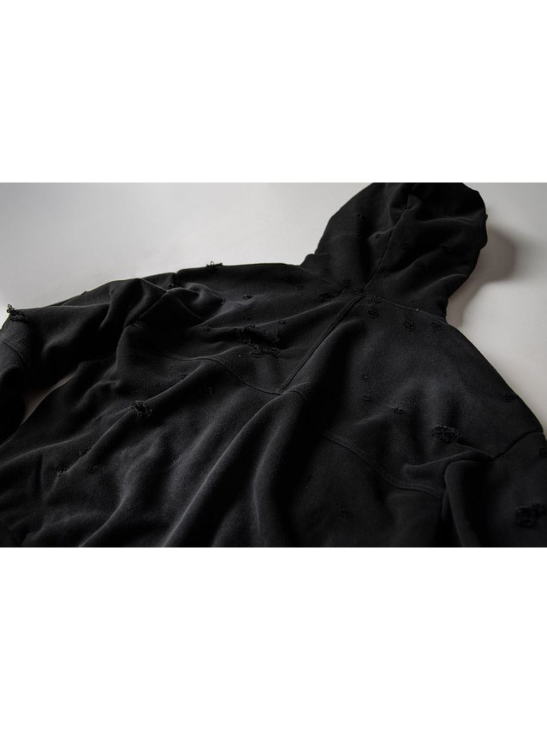【roaringrad】Destroyed Crop Hoodie Jacket