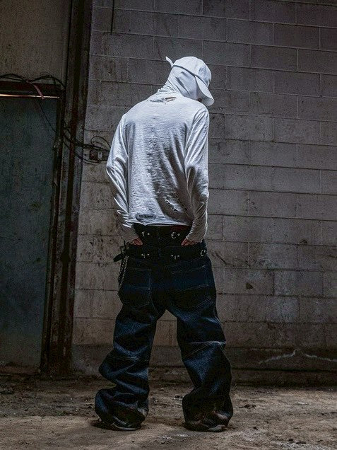 【roaringrad】Slub Distressed Long Sleeve