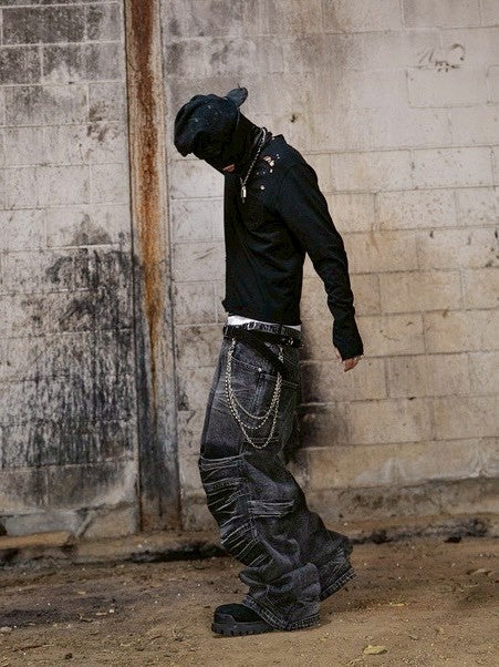 【roaringrad】Slub Distressed Long Sleeve