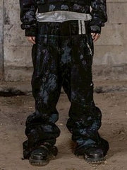 【roaringrad】Dirty Double Waist Sweat Pants